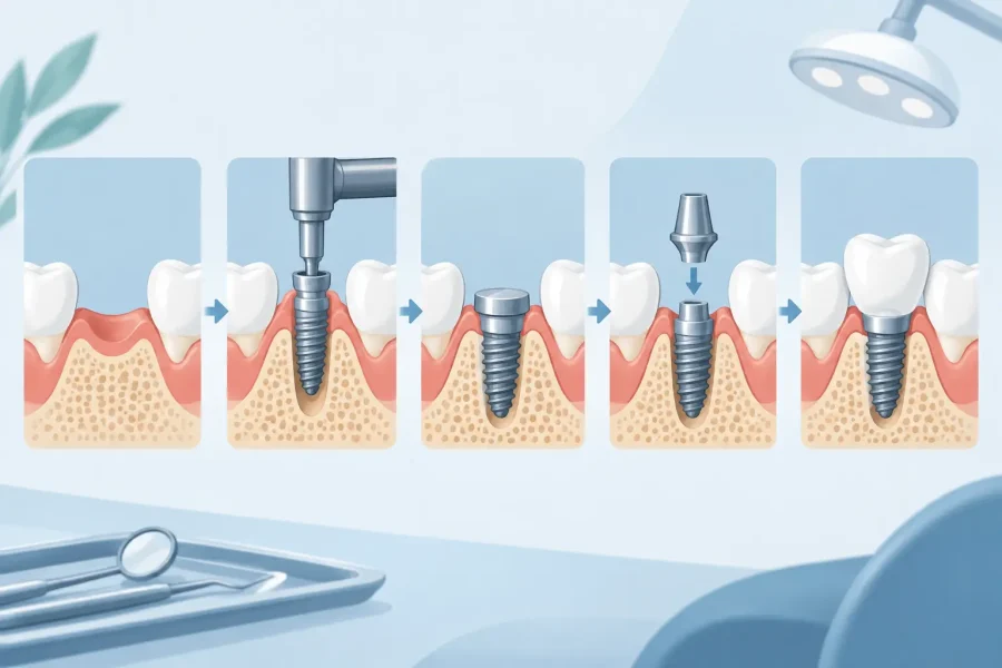 How Dental Implants Are Placed Step by Step