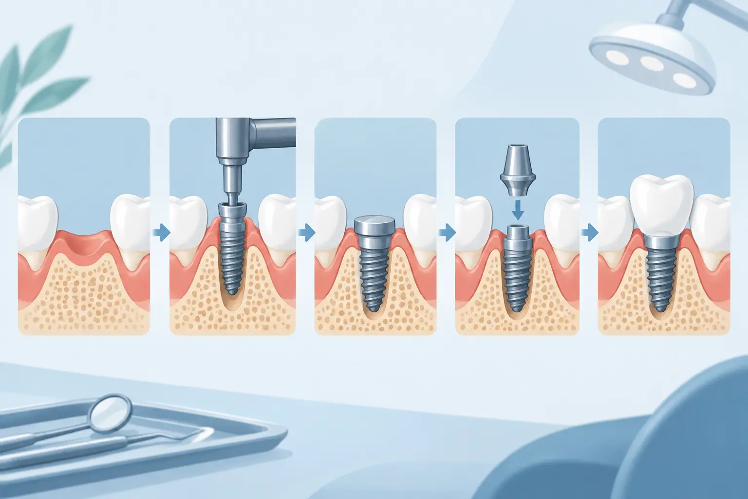 How Dental Implants Are Placed Step by Step
